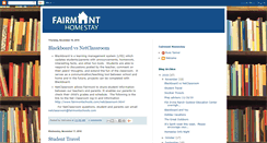 Desktop Screenshot of homestayblog.fairmontschools.com